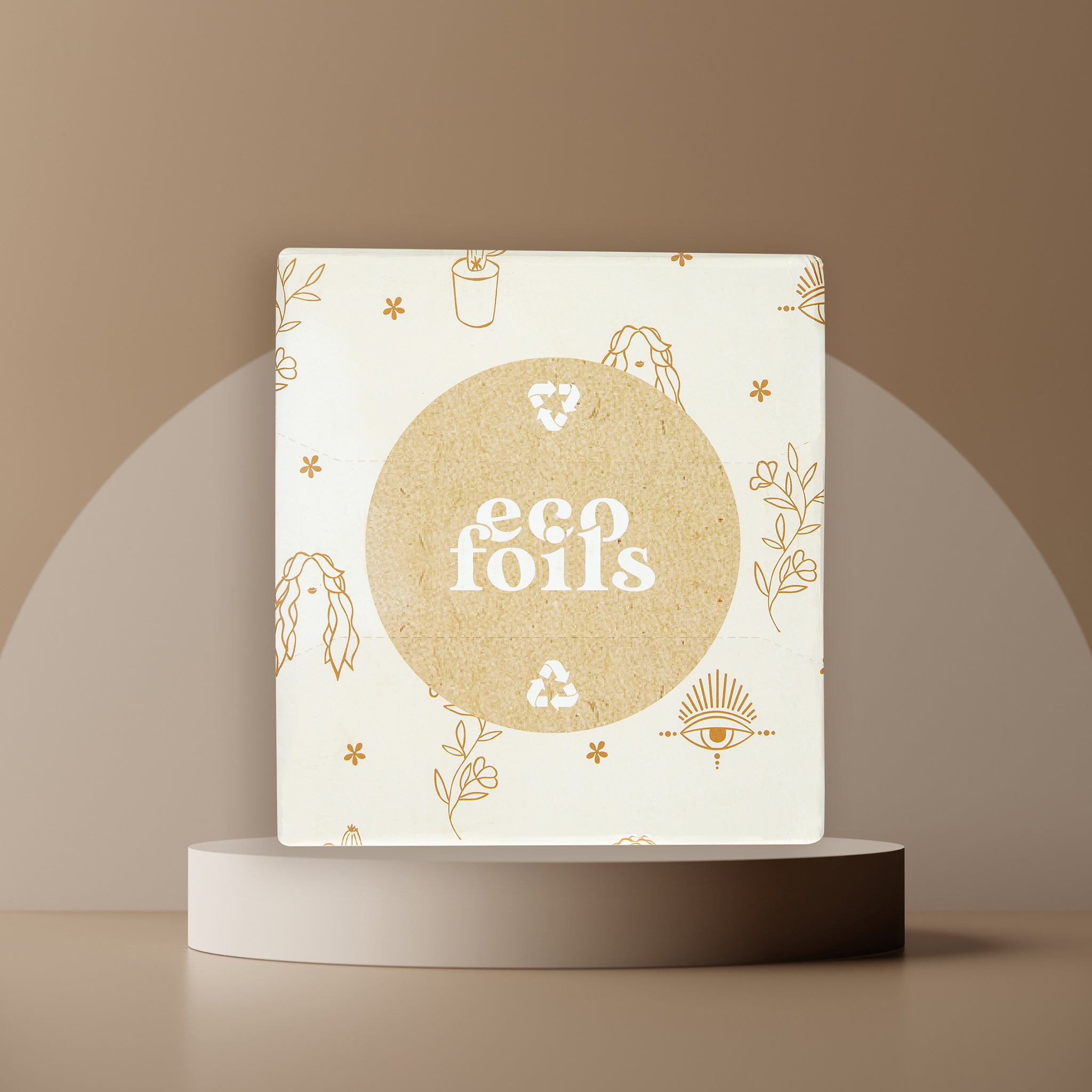 Eco Foils Botanic Lines - Pre-Cut Pop Up Foil - 12.5x27.3cm